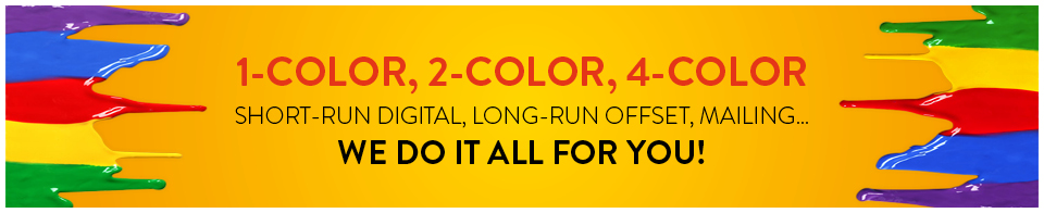 1-Color 2-Color 4-Color Printing for Non-Profits